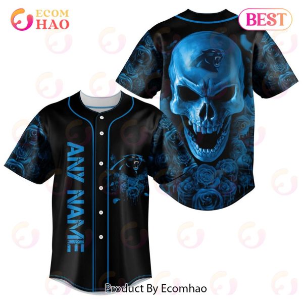 NFL Carolina Panthers Special Skull Art Baseball Jersey