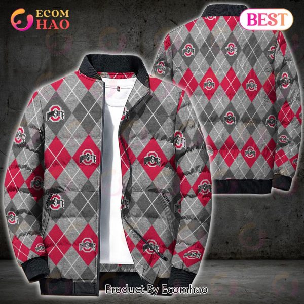 NCAA Ohio State Buckeyes Puffer Jacket 3D