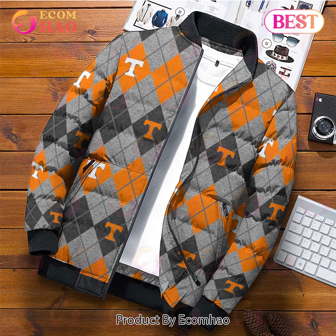 NCAA Tennessee Volunteers Puffer Jacket 3D