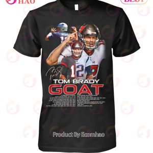 12 Tom Brady GOAT T-Shirt
