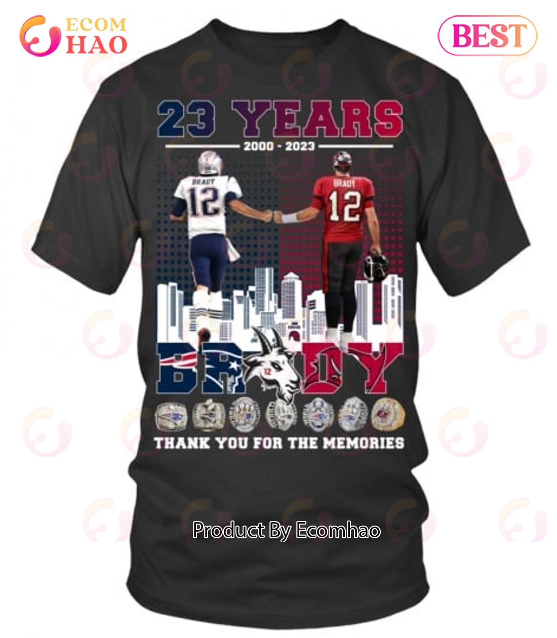 tom brady thanks for the memories shirt