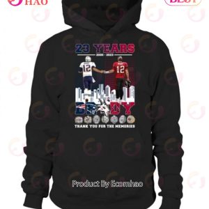 23 Years Of 2000 – 2023 Tom Brady Thank You For the Memories T-Shirt
