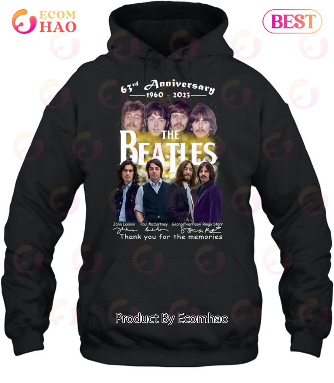 63rd Anniversary 1960 – 2023 The Beatles Thank You For The Memories T-Shirt Luxury Items