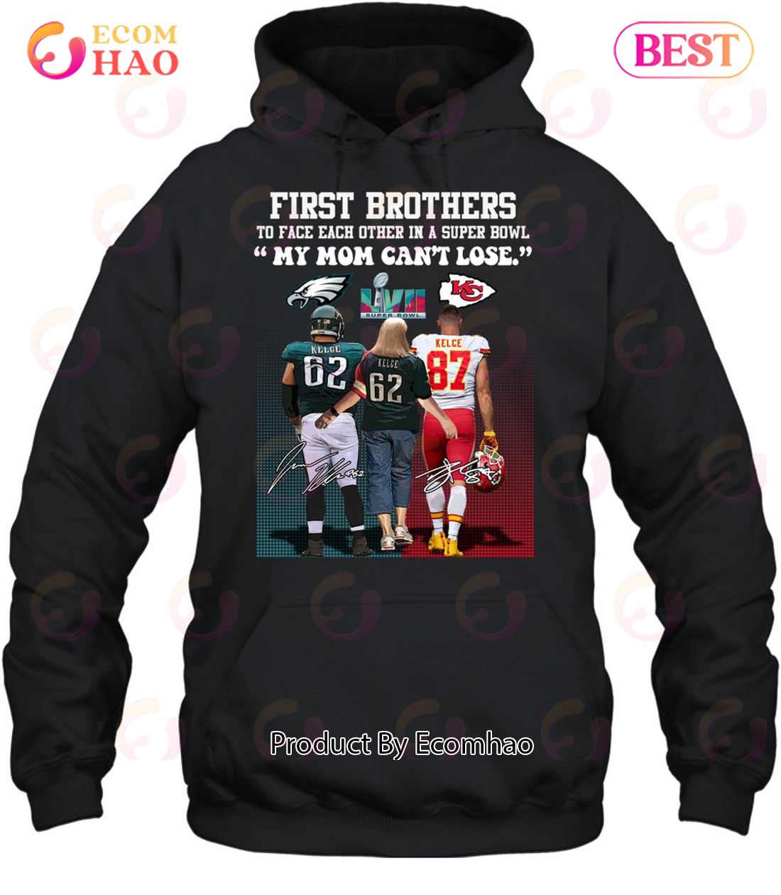 First Brother Players To Face Each Other In A Super Bowl My Mom Can’t Lose T-Shirt