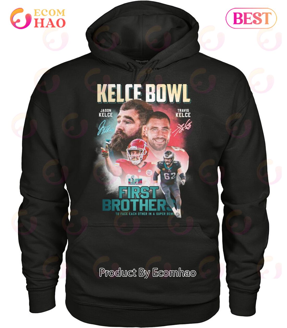 Kelce Bowl Jason Kelce And Travis Kelce First Brothers To Face Each Other In A Super Bowl T-Shirt