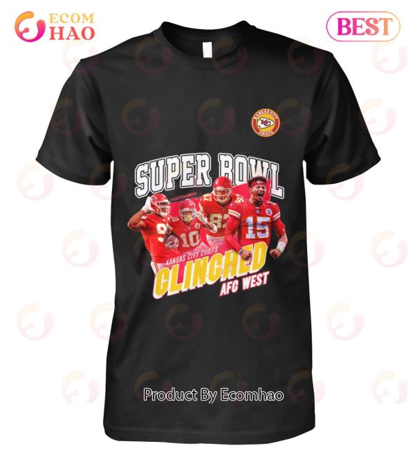Super Bowl Kansas City Chiefs Clinched AFC West T-Shirt