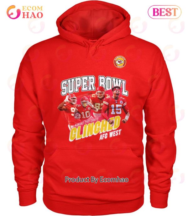 Super Bowl Kansas City Chiefs Clinched AFC West T-Shirt