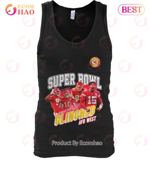 Super Bowl Kansas City Chiefs Clinched AFC West T-Shirt