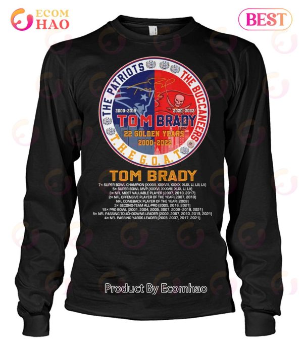Tom Brady 22 Golden Years 2000 – 2022 T-Shirt