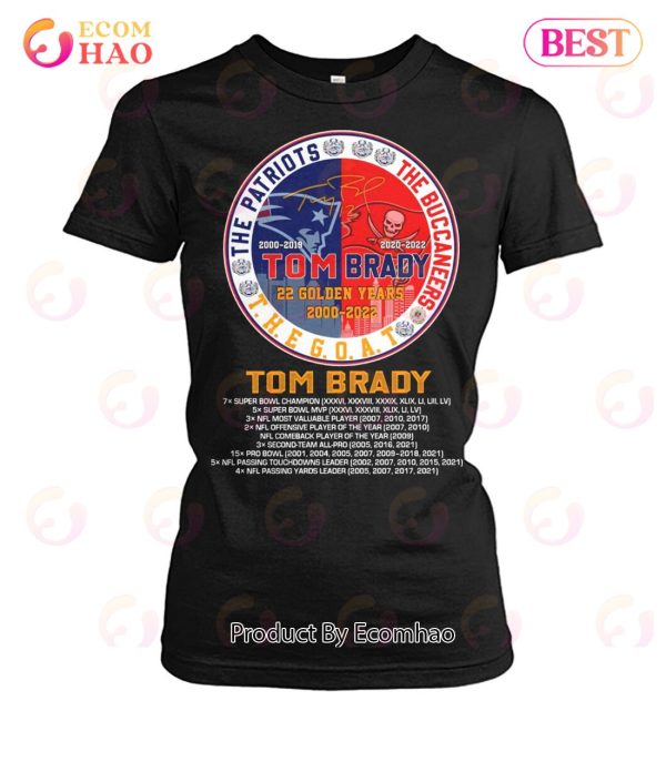 Tom Brady 22 Golden Years 2000 – 2022 T-Shirt