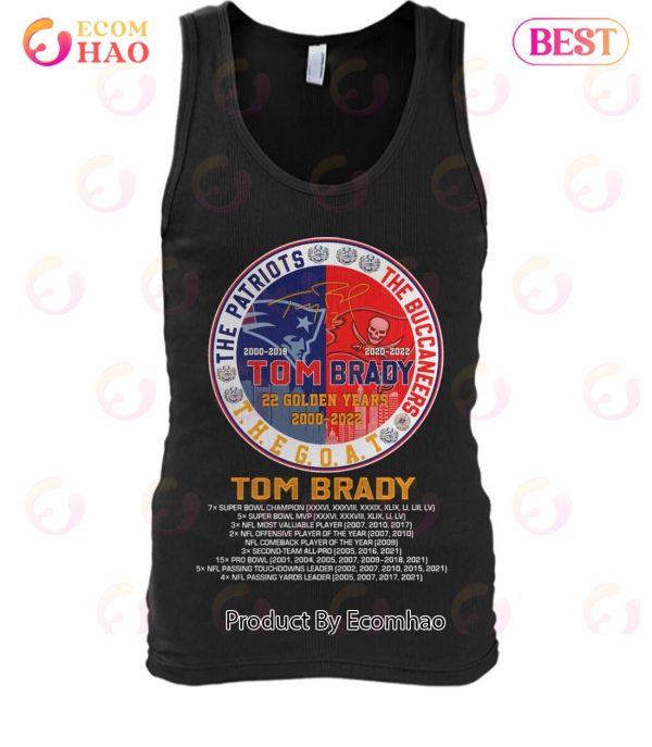 Tom Brady 22 Golden Years 2000 – 2022 T-Shirt
