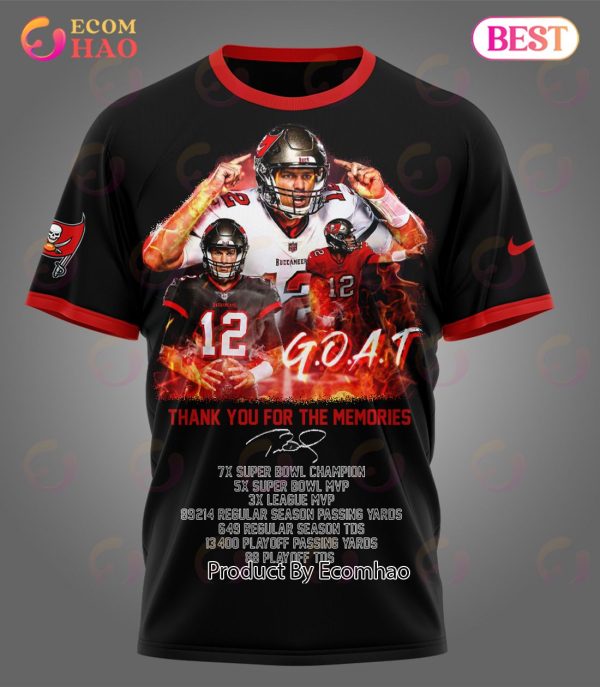 Tom Brady G.O.A.T Thank You For The Memories Shirt