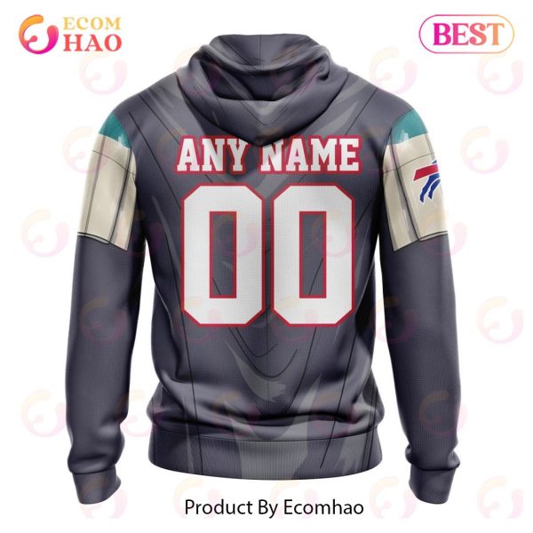 NFL Buffalo Bills Specialized Unisex Kits With Mandalorian And Baby Yoda 3D Hoodie