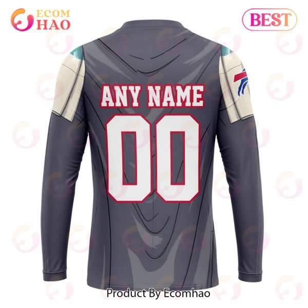 NFL Buffalo Bills Specialized Unisex Kits With Mandalorian And Baby Yoda 3D Hoodie