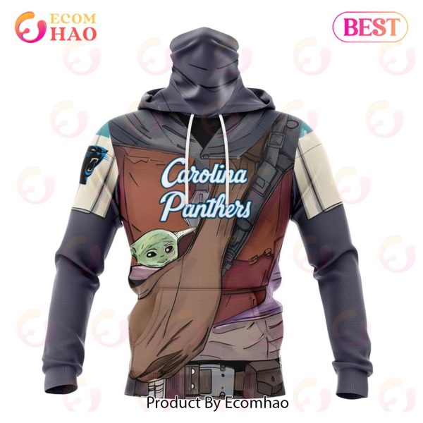 NFL Carolina Panthers Specialized Unisex Kits With Mandalorian And Baby Yoda 3D Hoodie