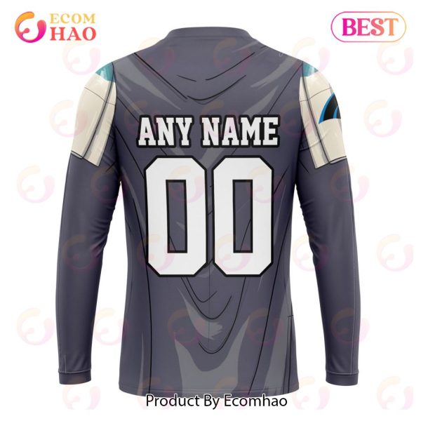 NFL Carolina Panthers Specialized Unisex Kits With Mandalorian And Baby Yoda 3D Hoodie