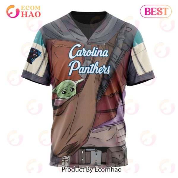 NFL Carolina Panthers Specialized Unisex Kits With Mandalorian And Baby Yoda 3D Hoodie