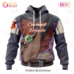 NFL Cincinnati Bengals Specialized Unisex Kits With Mandalorian And Baby Yoda 3D Hoodie