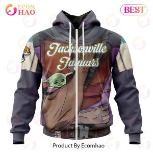 NFL Jacksonville Jaguars Specialized Unisex Kits With Mandalorian And Baby Yoda 3D Hoodie