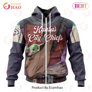 NFL Kansas City Chiefs Specialized Unisex Kits With Mandalorian And Baby Yoda 3D Hoodie