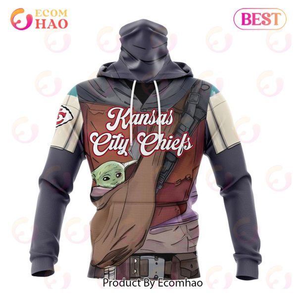NFL Kansas City Chiefs Specialized Unisex Kits With Mandalorian And Baby Yoda 3D Hoodie