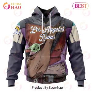 NFL Los Angeles Rams Specialized Unisex Kits With Mandalorian And Baby Yoda 3D Hoodie