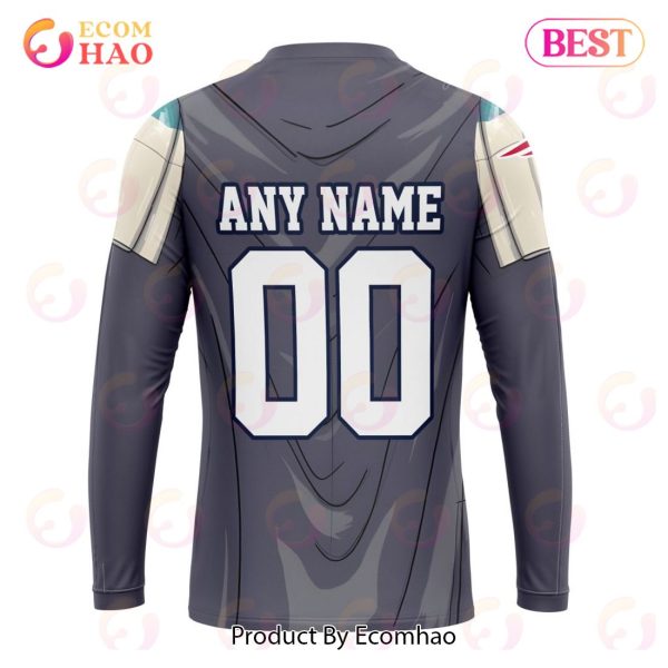 NFL New England Patriots Specialized Unisex Kits With Mandalorian And Baby Yoda 3D Hoodie