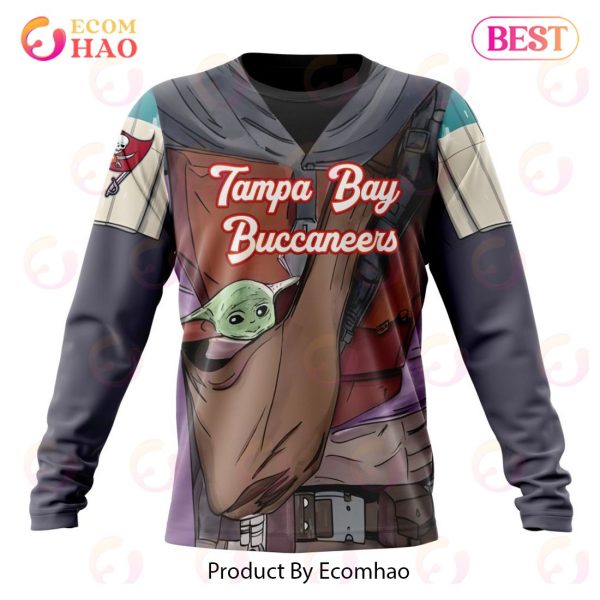 NFL Tampa Bay Buccaneers Specialized Unisex Kits With Mandalorian And Baby Yoda 3D Hoodie