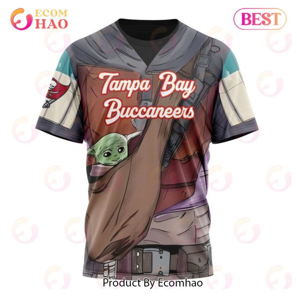 NFL Tampa Bay Buccaneers Specialized Unisex Kits With Mandalorian And Baby Yoda 3D Hoodie