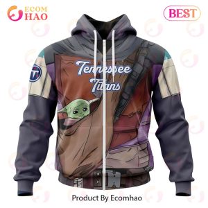 NFL Tennessee Titans Specialized Unisex Kits With Mandalorian And Baby Yoda 3D Hoodie