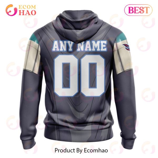 NFL Tennessee Titans Specialized Unisex Kits With Mandalorian And Baby Yoda 3D Hoodie