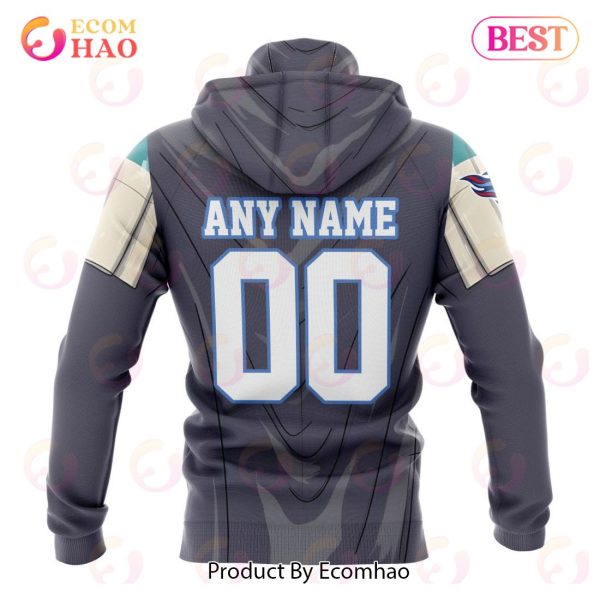 NFL Tennessee Titans Specialized Unisex Kits With Mandalorian And Baby Yoda 3D Hoodie