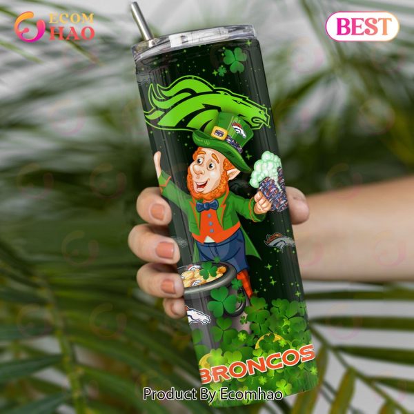 NFL Denver Broncos Saint Patrick’s Day Skinny Tumbler Cup