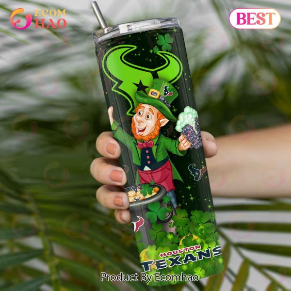 NFL Houston Texans Saint Patrick’s Day Skinny Tumbler Cup