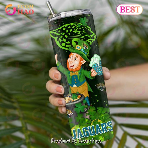 NFL Jacksonville Jaguars Saint Patrick’s Day Skinny Tumbler Cup