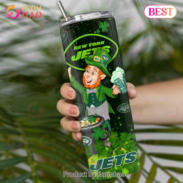 NFL New York Jets Saint Patrick’s Day Skinny Tumbler Cup