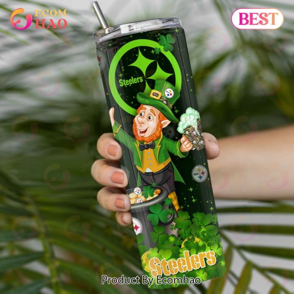 NFL Pittsburgh Steelers Saint Patrick’s Day Skinny Tumbler Cup