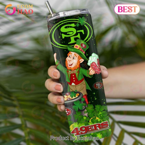 NFL San Francisco 49ers Saint Patrick’s Day Skinny Tumbler Cup