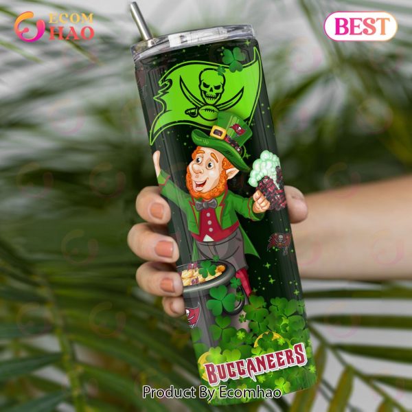 NFL Tampa Bay Buccaneers Saint Patrick’s Day Skinny Tumbler Cup