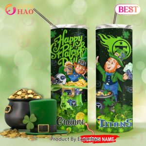 NFL Tennessee Titans Saint Patrick’s Day Skinny Tumbler Cup