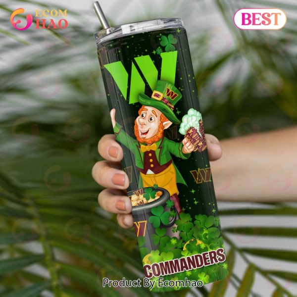 NFL Washington Commanders Saint Patrick’s Day Skinny Tumbler Cup