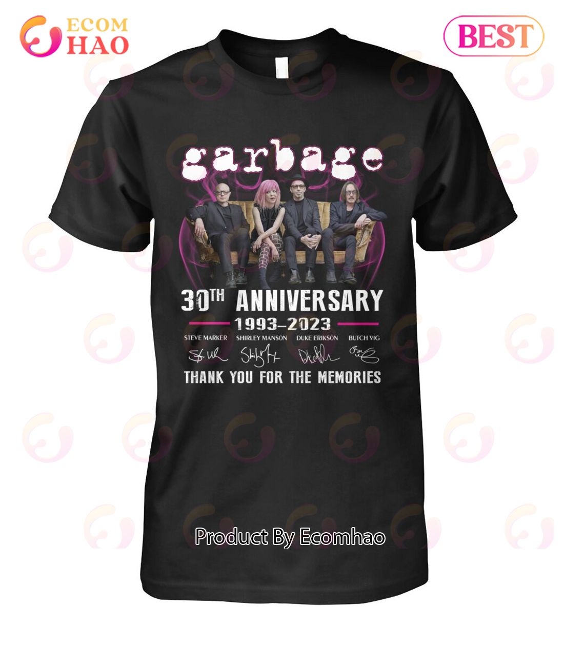 Garbage 30th Anniversary 1993 – 2023 Thank You For The Memories T-Shirt