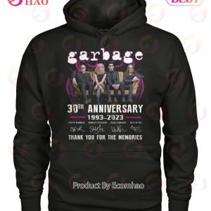 Garbage 30th Anniversary 1993 – 2023 Thank You For The Memories T-Shirt
