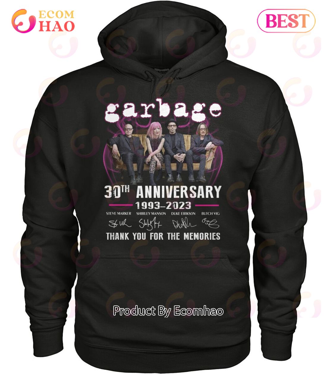 Garbage 30th Anniversary 1993 – 2023 Thank You For The Memories T-Shirt