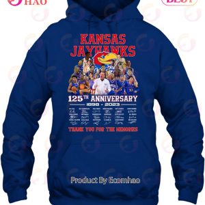 Kansas Jayhawks 125th Anniversary 1898 – 2023 Thank You For The Memories Hoodie