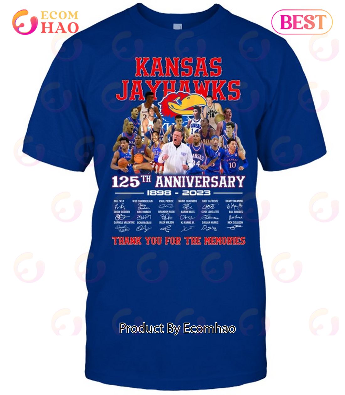 Kansas Jayhawks 125th Anniversary 1898 – 2023 Thank You For The Memories Hoodie