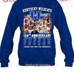 Kentucky Wildcats 120th Anniversary 1903 – 2023 Thank You For The Memories Hoodie