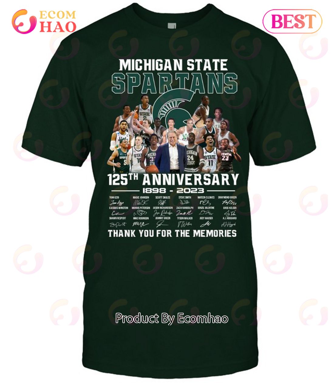 Michigan State Spartans 125th Anniversary 1898 – 2023 Thank You For The Memories Hoodie