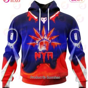 NHL New York Rangers Specialized Jersey For Halloween Night 3D Hoodie