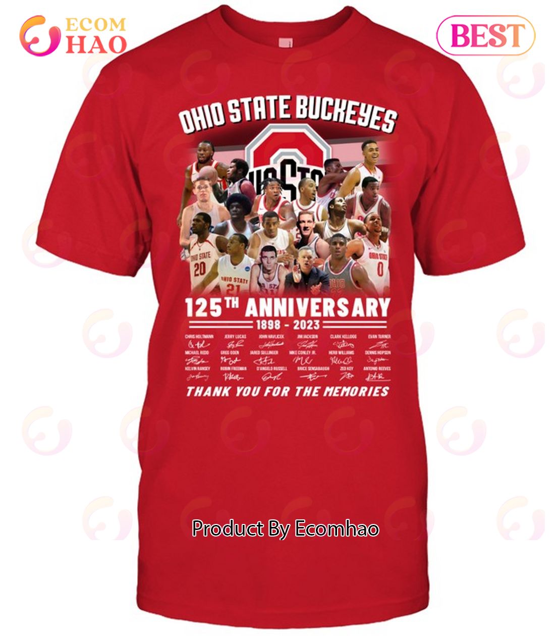 Ohio State Buckeyes 125th Anniversary 1898 – 2023 Thank You For The Memories Hoodie